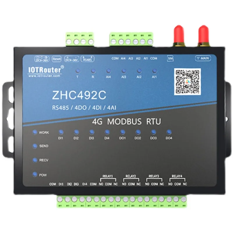 4g Internet of Things Dtu Module Switch Analog Quantity Acquisition Io Controller Rtu ZHC492C
4g Internet of Things Dtu Module Switch Analog Quantity Acquisition Io Controller Rtu ZHC492C