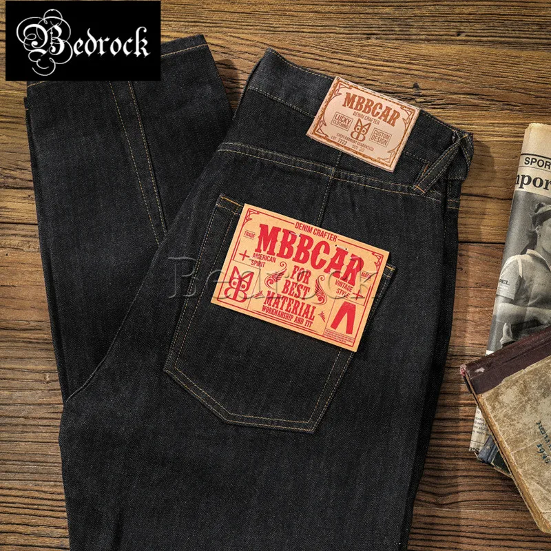 MBBCAR 14OZ heavy jeans for men Raw Denim washed cropped pants casual slim fit vintage jeans black active rope dyed 7222
MBBCAR 14OZ heavy jeans for men Raw Denim washed cropped pants casual slim fit vintage jeans black active rope dyed 7222
