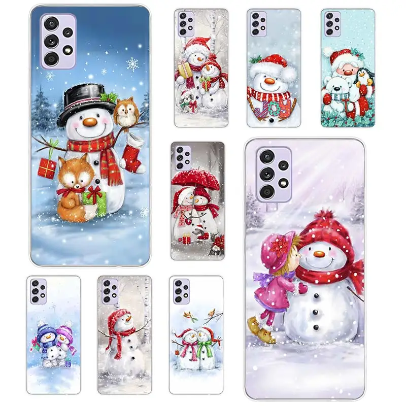 Winter Cute Snowmen Case Funda For Samsung Galaxy A52s A52 A73 A51 A71 A72 A12 A22 A32 A02s A21S A31 A41 A11 A01 A42 Cover Coque
Winter Cute Snowmen Case Funda For Samsung Galaxy A52s A52 A73 A51 A71 A72 A12 A22 A32 A02s A21S A31 A41 A11 A01 A42 Cover Coque