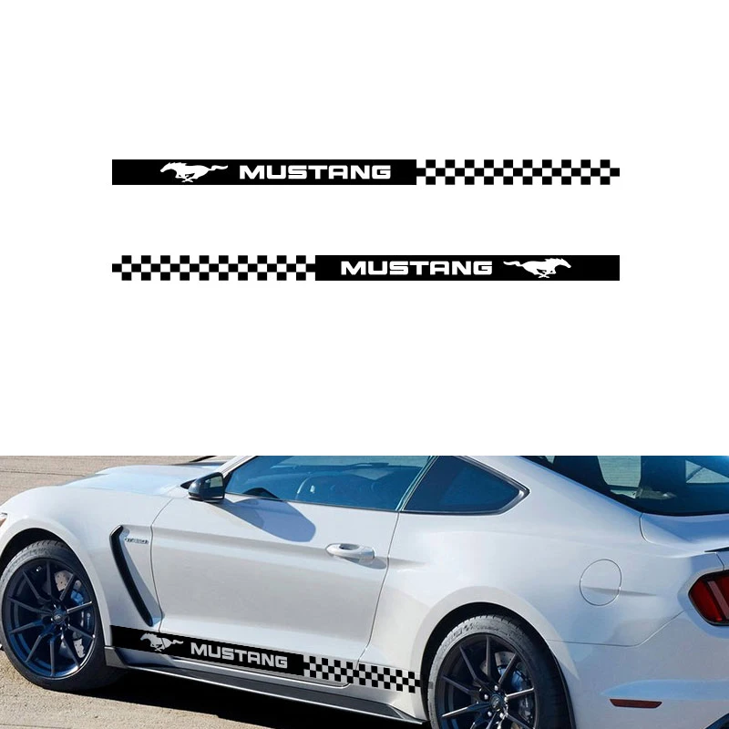 2Pcs Car Styling Door Side Stripes Skirt Sticker Body Decal For Ford Mustang 2009-2020 GT Shelby Auto Accessories
2Pcs Car Styling Door Side Stripes Skirt Sticker Body Decal For Ford Mustang 2009-2020 GT Shelby Auto Accessories