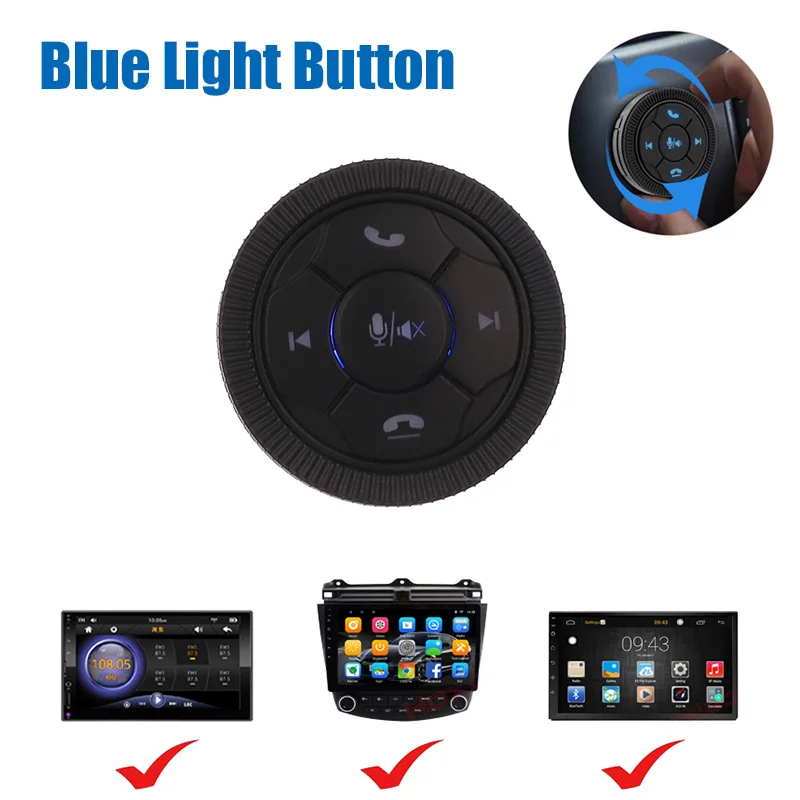 7 Key Car Steering Wheel Controller Wireless Controller Buttons Wireless Intelligent Control Car Adapter Remote Button
7 Key Car Steering Wheel Controller Wireless Controller Buttons Wireless Intelligent Control Car Adapter Remote Button
