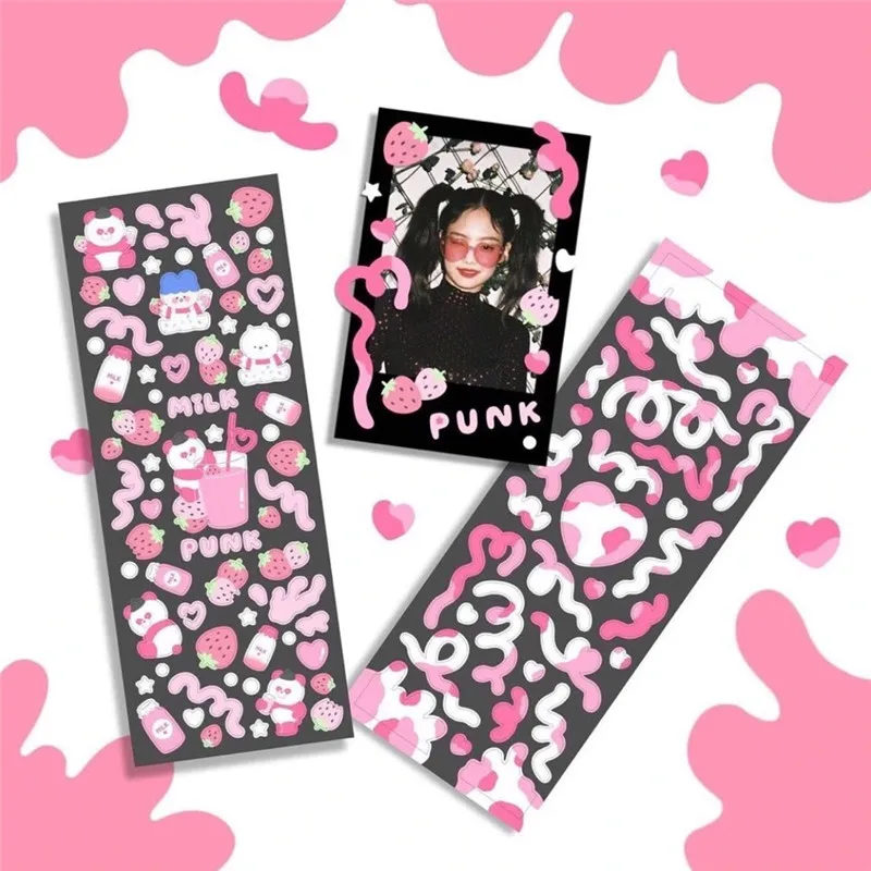 2 Pcs Panda Seamless Laser Sticker Cute Cow Pattern Stickers Goo Card Decoration Fine Flash Sticker
2 Pcs Panda Seamless Laser Sticker Cute Cow Pattern Stickers Goo Card Decoration Fine Flash Sticker