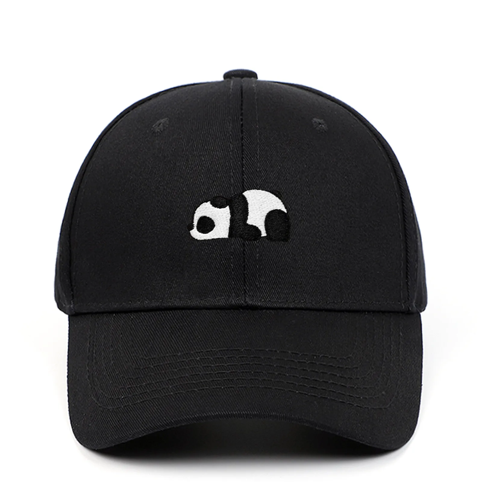Фото Бейсболка в стиле хип-хоп с вышивкой панды Мультяшные животные мужская шапка