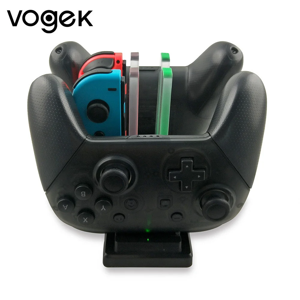 Vogek Switch Gamepad Charger Game Controller Charging Stand For Nintend Switch Joy-pad Game Handle Charger LED Indicator
Vogek Switch Gamepad Charger Game Controller Charging Stand For Nintend Switch Joy-pad Game Handle Charger LED Indicator