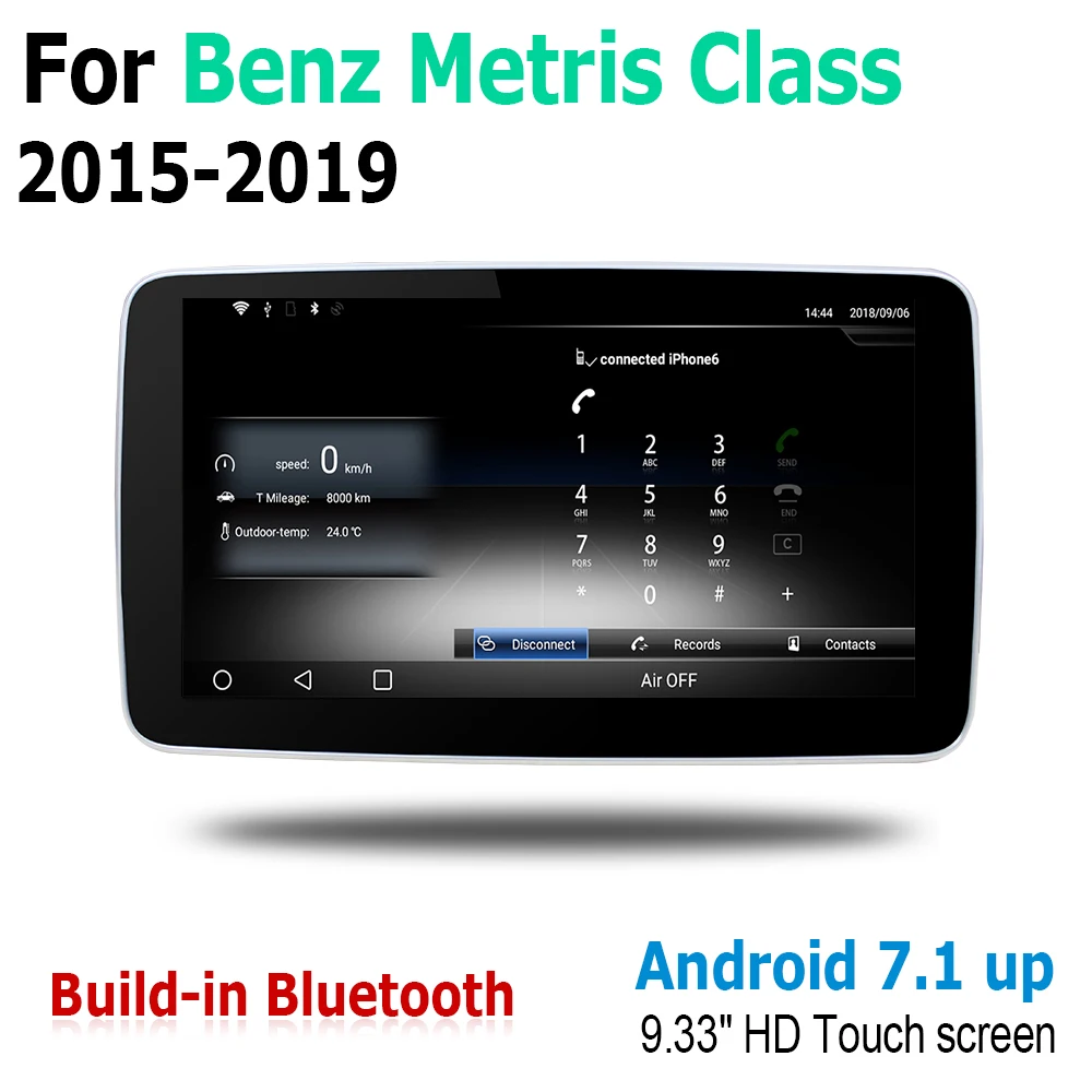 Android 7 0 2G RAM сенсорный экран мультимедийный плеер для Mercedes Benz Metris Class 2015 ~ 2019 NTG