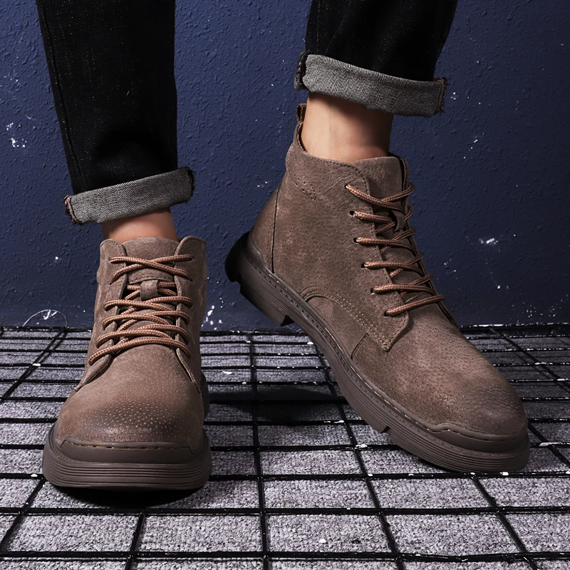 Men's Casual Leather Shoes Casual Loafers Shoes For Men High Top Sneakers Sport Man Sneaker Zapatillas Altas Hombre Fashion
Men's Casual Leather Shoes Casual Loafers Shoes For Men High Top Sneakers Sport Man Sneaker Zapatillas Altas Hombre Fashion