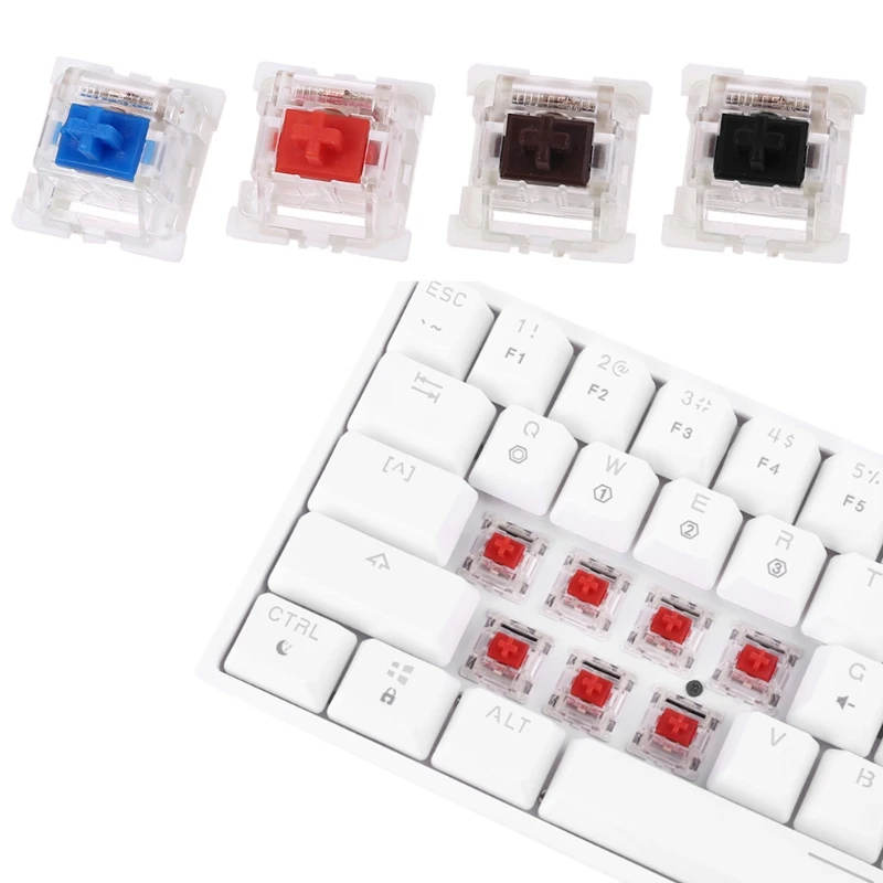 Outemu 3Pin Switches black red brown blue SMD LED Switch for Mechanical Keyboard fit for Cherry MX Gateron replacement DIY
Outemu 3Pin Switches black red brown blue SMD LED Switch for Mechanical Keyboard fit for Cherry MX Gateron replacement DIY
