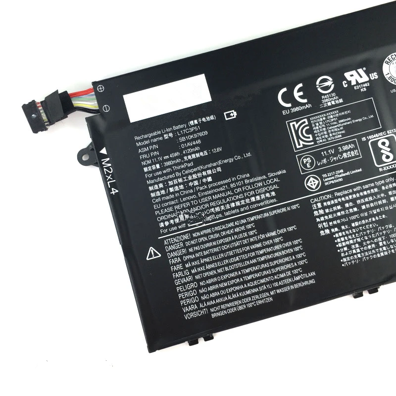 01AV446 laptop battery For Lenovo E480 E580 R480 R580 L480 L580 01AV445 L17L3P52 10.95v 45wh
01AV446 laptop battery For Lenovo E480 E580 R480 R580 L480 L580 01AV445 L17L3P52 10.95v 45wh
