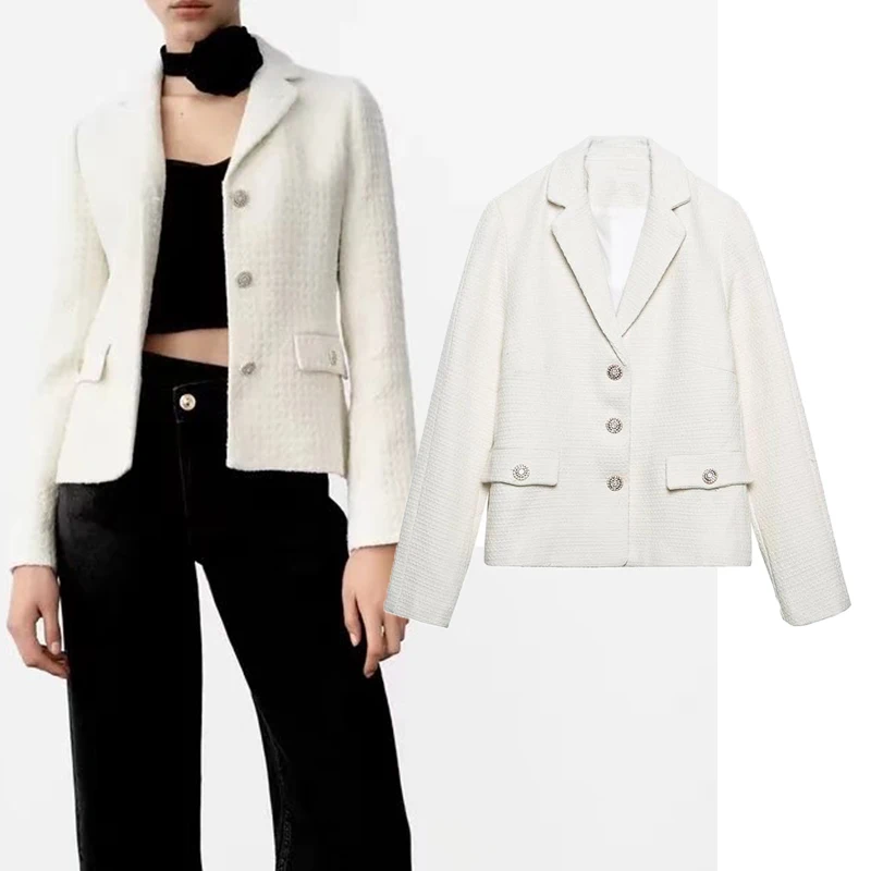 Za Autumn Winter Women Elegant Solid Blazer Jacket 2021 Single Breasted Vintage Pocket Suit Coats Loose Coat Street Outwear
Za Autumn Winter Women Elegant Solid Blazer Jacket 2021 Single Breasted Vintage Pocket Suit Coats Loose Coat Street Outwear