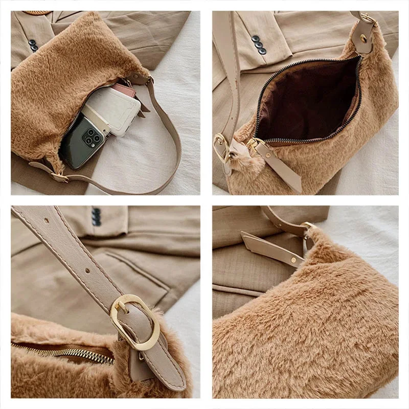 New 2021 Retro Totes Bags Autumn Winter Women Fashion Handbag Plush Female Small Subaxillary Bag Casual Designer Shoulder Bag
New 2021 Retro Totes Bags Autumn Winter Women Fashion Handbag Plush Female Small Subaxillary Bag Casual Designer Shoulder Bag