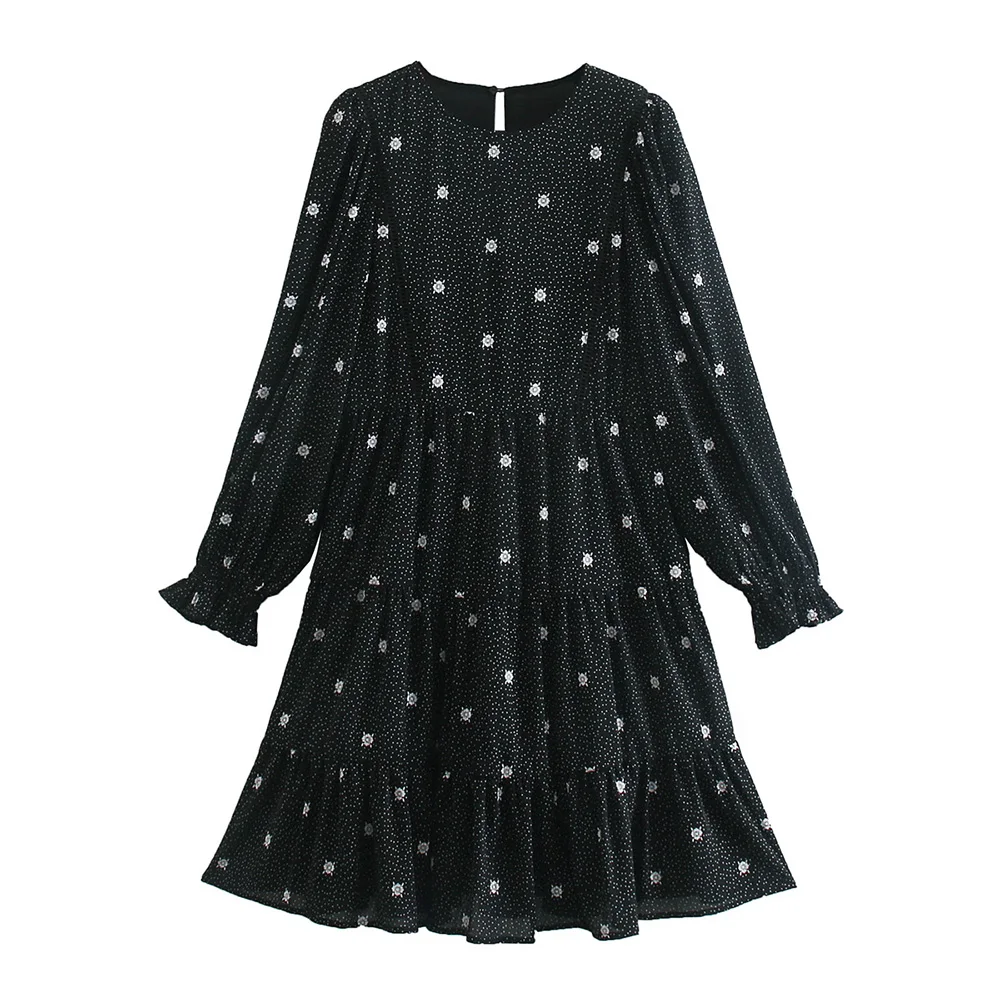 Мода кружевная отделка горошек печати черный миди платье женское, круглый вырез с длинным рукавом повседневные платья для женщин 2021 весенн...
Мода кружевная отделка горошек печати черный миди платье женское, круглый вырез с длинным рукавом повседневные платья для женщин 2021 весенн...