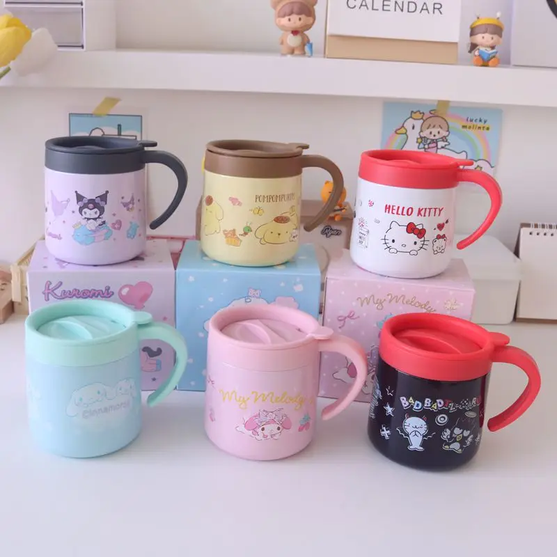 350 мл милые аксессуары Sanrio Kitty Kuromi My Melody Cinnamoroll милые девушки для учебы Нержавеющая сталь изоляция питьевой чашки
350 мл милые аксессуары Sanrio Kitty Kuromi My Melody Cinnamoroll милые девушки для учебы Нержавеющая сталь изоляция питьевой чашки
