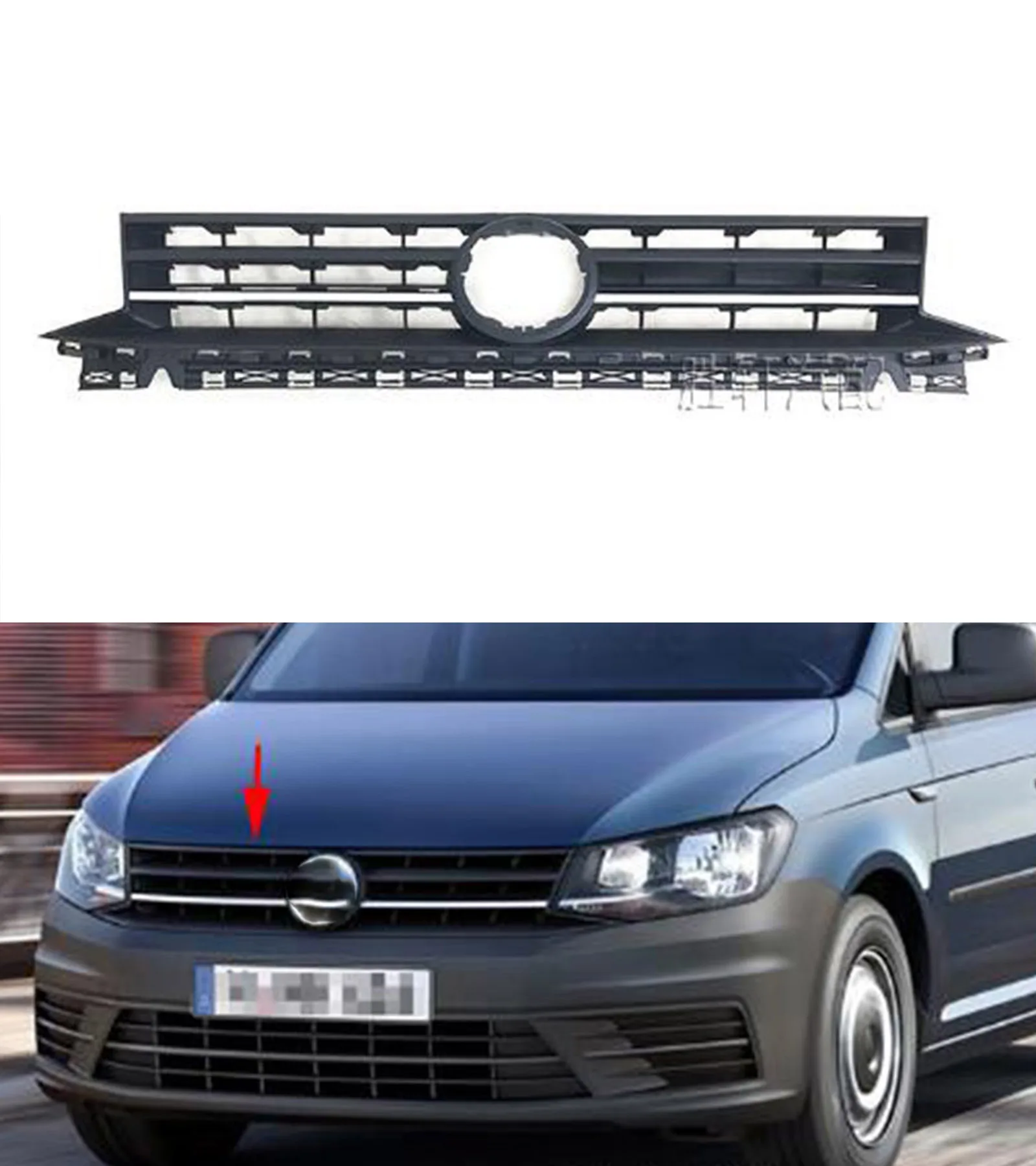 Auto Rancing Grill 2K5 853 653B For VW 2015-2019 Caddy front grille front bumper upper middle grille air intake and cooling mask 
Auto Rancing Grill 2K5 853 653B For VW 2015-2019 Caddy front grille front bumper upper middle grille air intake and cooling mask