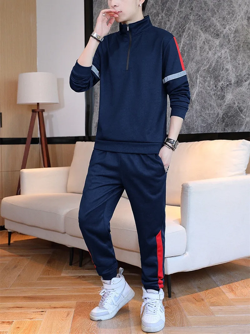 KOLMAKOV Men's new casual sports suits Autumn long sleeve Half zipper hoodie pair of trousers male
KOLMAKOV Men's new casual sports suits Autumn long sleeve Half zipper hoodie pair of trousers male