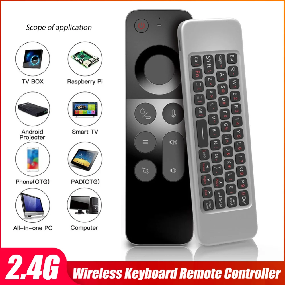 

Беспроводная клавиатура W3 MINI 2,4G с дистанционным управлением, 6-осевая воздушная мышь с датчиком движения, ИК-обучение для Smart TV, Android TV BOX, ноут...