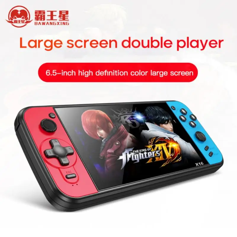 Gebouwd-In 5000 Games Handheld Game Console 6.5inch HD Large Screen Nostalgic NES Handheld Arcade 8G Game Console Handheld Game
Gebouwd-In 5000 Games Handheld Game Console 6.5inch HD Large Screen Nostalgic NES Handheld Arcade 8G Game Console Handheld Game