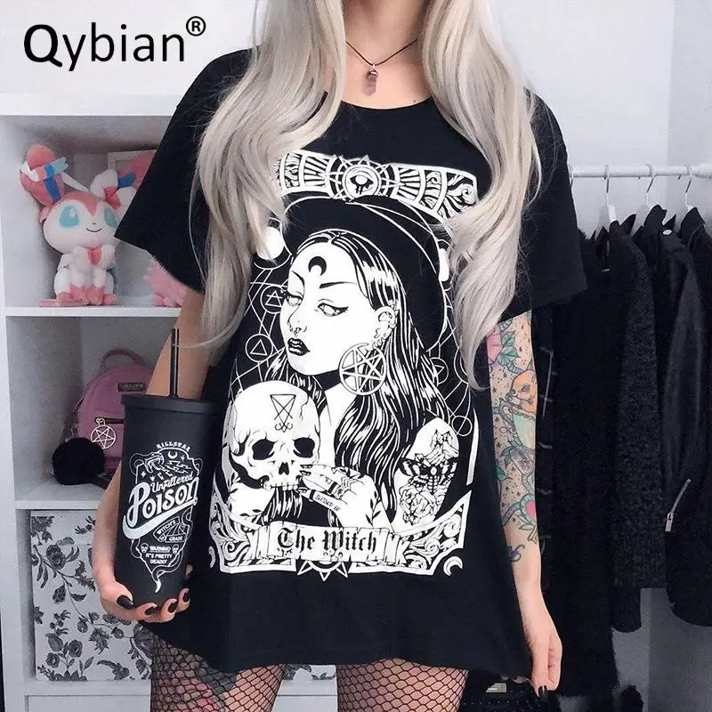 Hip Hop Harajuku Lazy Short Sleeve Student T Shirt Women Gothic Printed Punk Tops Women T Shirt Summer Loose T-shirt
Hip Hop Harajuku Lazy Short Sleeve Student T Shirt Women Gothic Printed Punk Tops Women T Shirt Summer Loose T-shirt