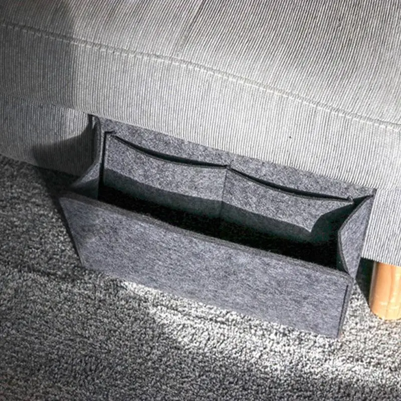Creative Bed Storage Bag Pockets Felt Bedside Hanging Storage Organizer Holder For Bed Table Sofa
Creative Bed Storage Bag Pockets Felt Bedside Hanging Storage Organizer Holder For Bed Table Sofa
