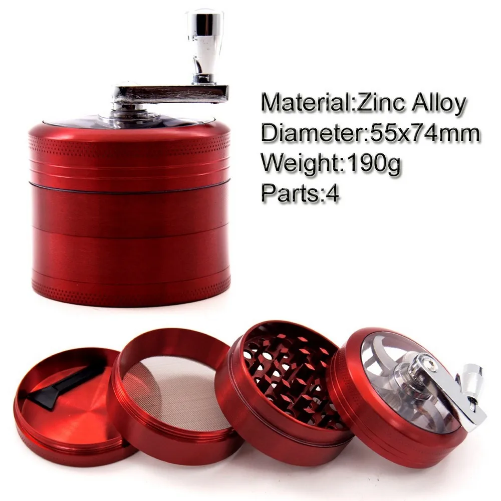 Grass Herb Mill Crusher Cigarette Cigar Grinder 4 Layers Tobacco Spice Weeds Mill Pollinator Smoking Accessories Color Random
Grass Herb Mill Crusher Cigarette Cigar Grinder 4 Layers Tobacco Spice Weeds Mill Pollinator Smoking Accessories Color Random