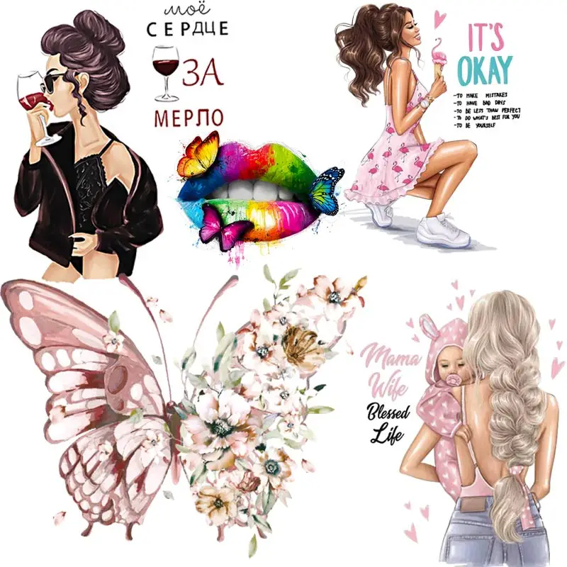 DIY Applique Patch Butterfly Lips Thermal Stickers On Clothes Fashion Girl Patch Iron On Transfer For Clothing Sticker Stripe
DIY Applique Patch Butterfly Lips Thermal Stickers On Clothes Fashion Girl Patch Iron On Transfer For Clothing Sticker Stripe