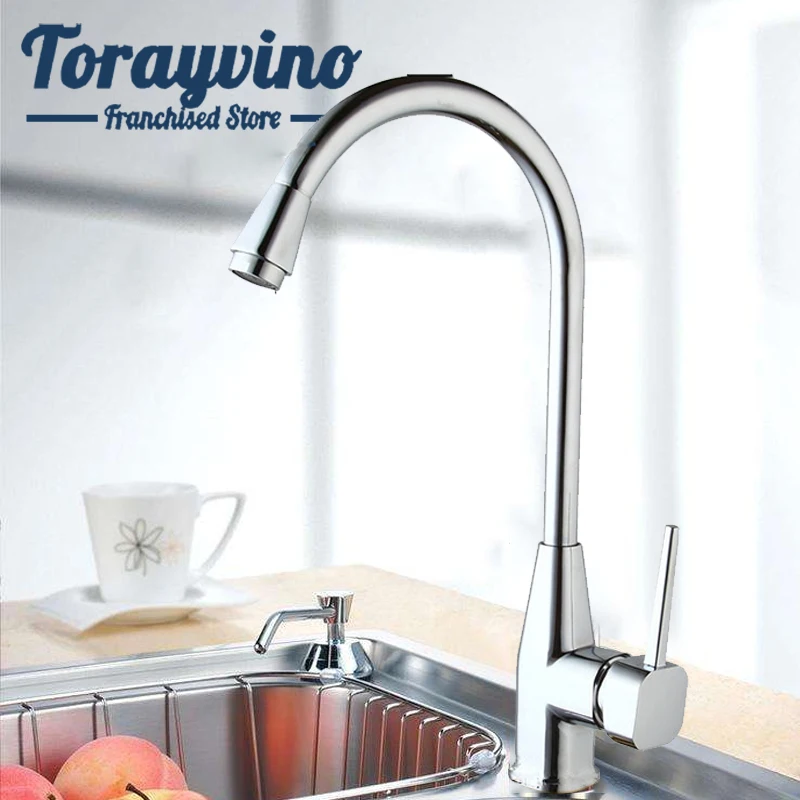 Torayvino RU превосходное качество кухонный кран Torneira вращающийся хромированный