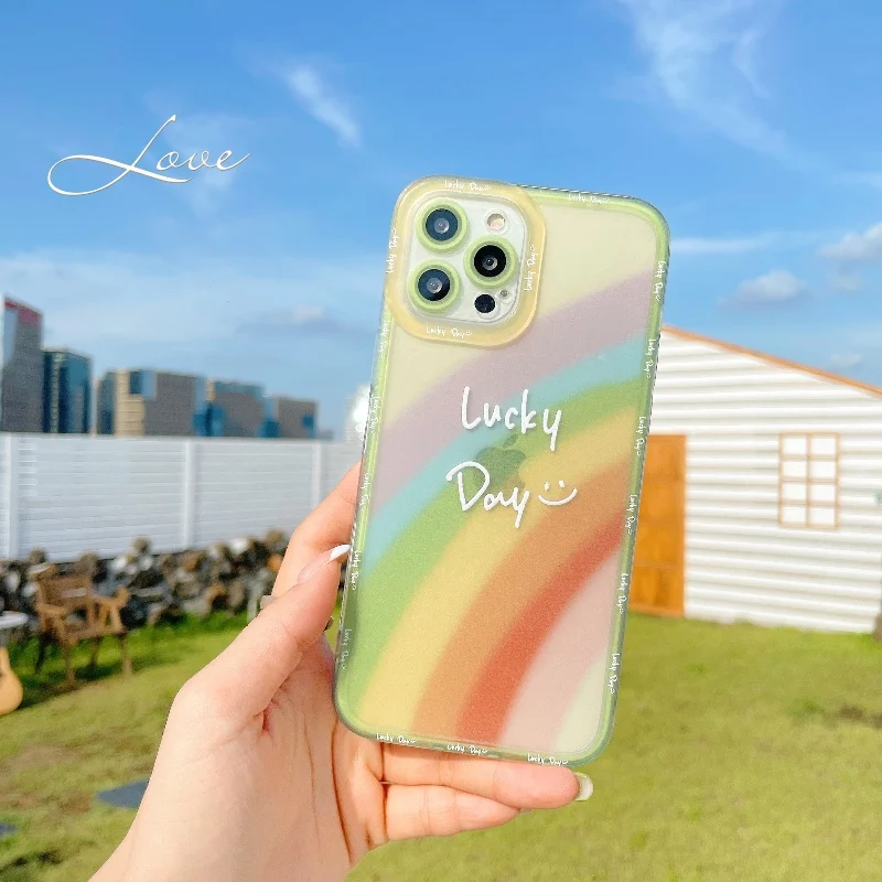 sumkeymi Summer Lucky Rainbow Phone Case for iPhone 13 Pro 12 Mini 11 Pro Max X XR XS Max 7 8 Plus Luxury Cartoon Silicone Cover
sumkeymi Summer Lucky Rainbow Phone Case for iPhone 13 Pro 12 Mini 11 Pro Max X XR XS Max 7 8 Plus Luxury Cartoon Silicone Cover