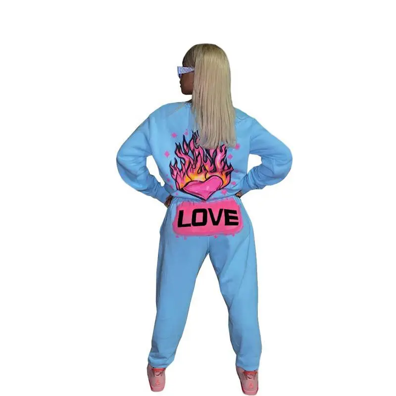 ZKYZWX Fall Winter Print Lounge Wear Loose Full Sleeve O-neck Tracksuits Women Set Fashion Joggers Sweatpants Matching Sets
ZKYZWX Fall Winter Print Lounge Wear Loose Full Sleeve O-neck Tracksuits Women Set Fashion Joggers Sweatpants Matching Sets