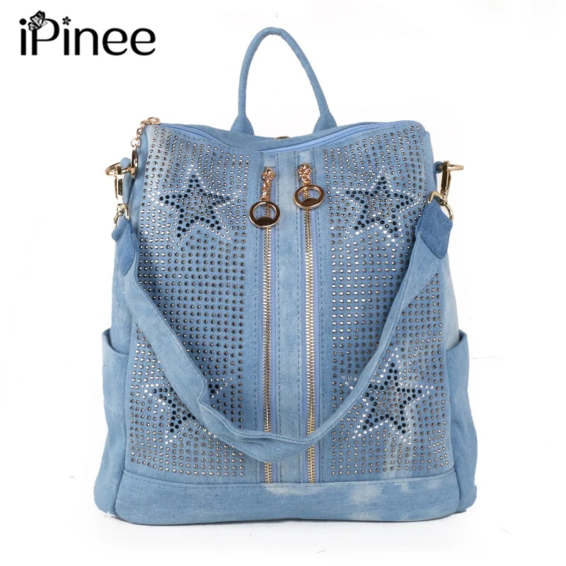 iPinee New High Quality Denim Backpack Women Shoulder Bags Multifunction Travel Backpack School Bags for Girls Bagpack Mochila
iPinee New High Quality Denim Backpack Women Shoulder Bags Multifunction Travel Backpack School Bags for Girls Bagpack Mochila