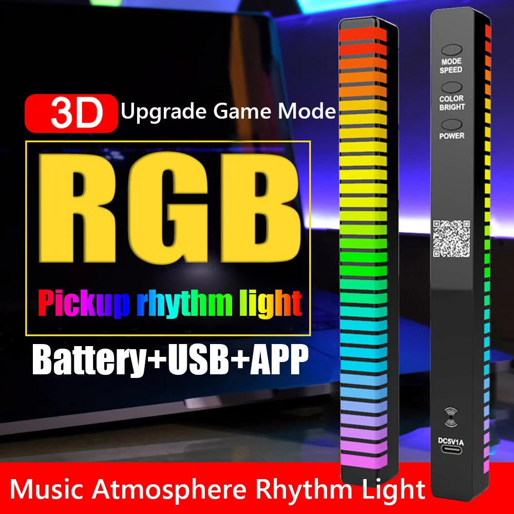 RGB цветная трубка 32 светодиосветодиодный с голосовой активацией, музыкальный ритм, световая полоса, управление через приложение, компьютер...
RGB цветная трубка 32 светодиосветодиодный с голосовой активацией, музыкальный ритм, световая полоса, управление через приложение, компьютер...