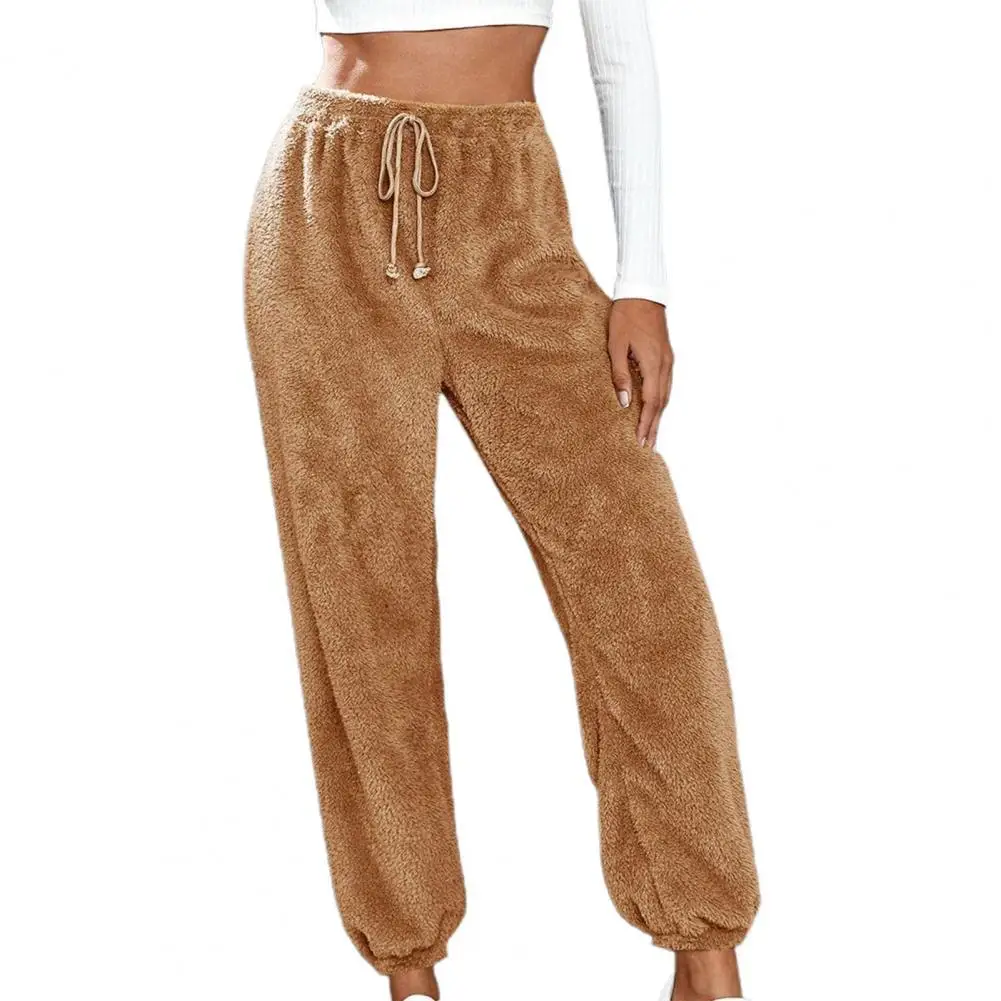 Women Casual Joggers Trousers Loose Elastic Waist Fluffy Pants Double Sided Velvet Solid Drawstring Plush Sweatpants Streetwear
Women Casual Joggers Trousers Loose Elastic Waist Fluffy Pants Double Sided Velvet Solid Drawstring Plush Sweatpants Streetwear