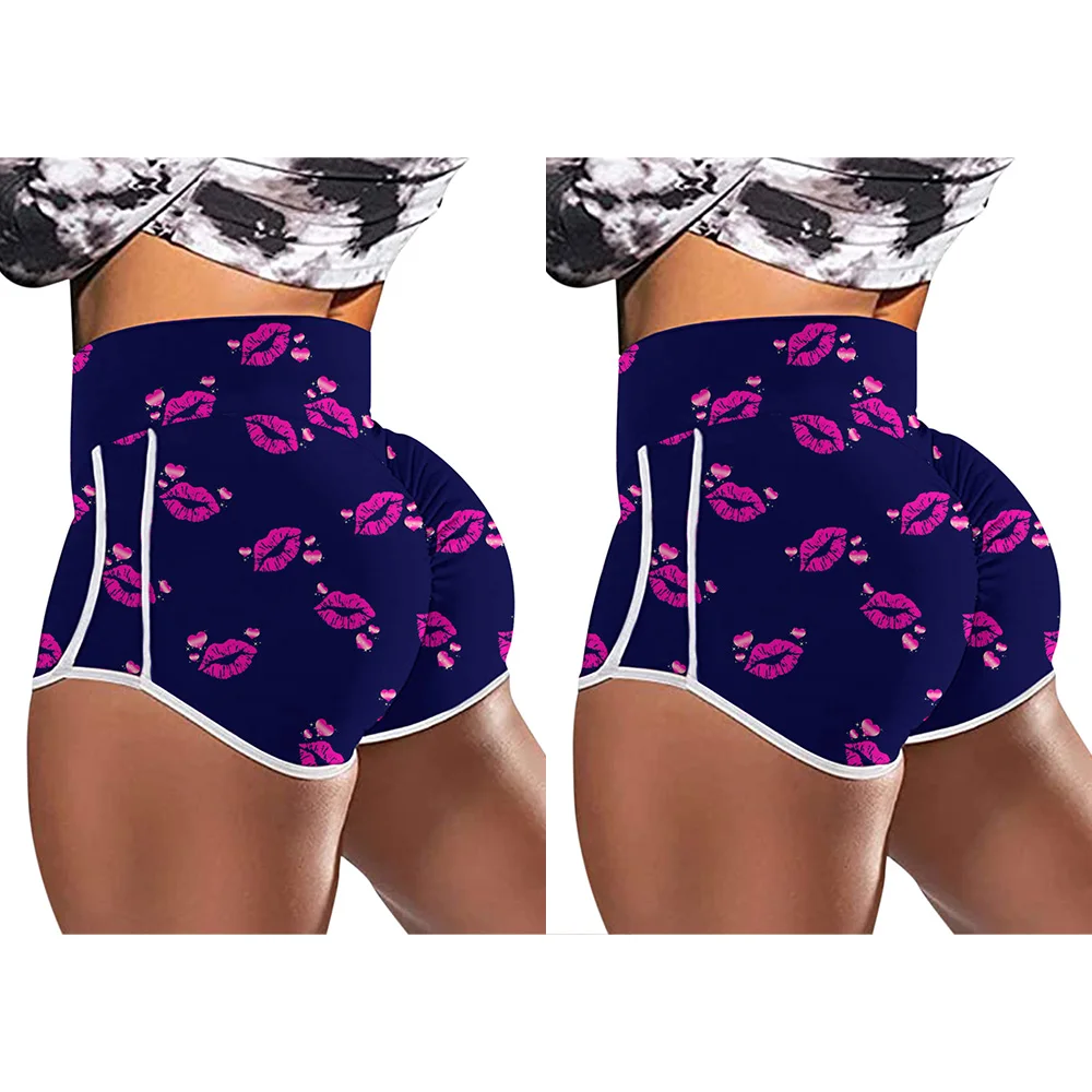 Women Sports Shorts Yoga High Waist Ladies Casual Gym Lips Printed Jogging Workout Summer Hot Pants Active Wear Bottoms
Women Sports Shorts Yoga High Waist Ladies Casual Gym Lips Printed Jogging Workout Summer Hot Pants Active Wear Bottoms