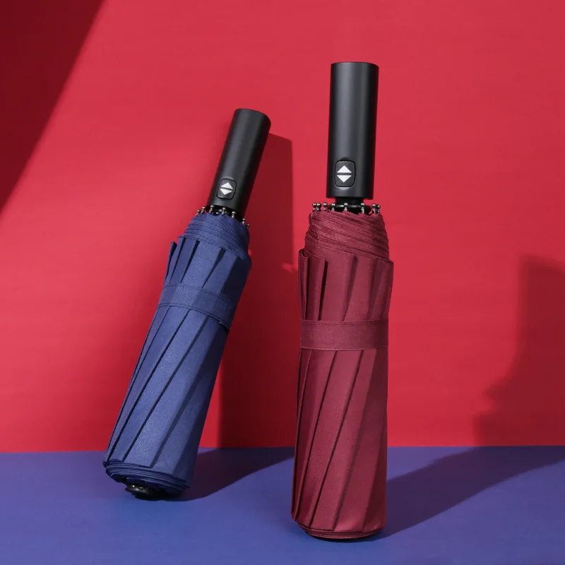 Three Folding Windproof Umbrella Car Automatic Sun Umbrellas Reverse Women Soporte Sombrilla Household Merchandises EF50YS
Three Folding Windproof Umbrella Car Automatic Sun Umbrellas Reverse Women Soporte Sombrilla Household Merchandises EF50YS