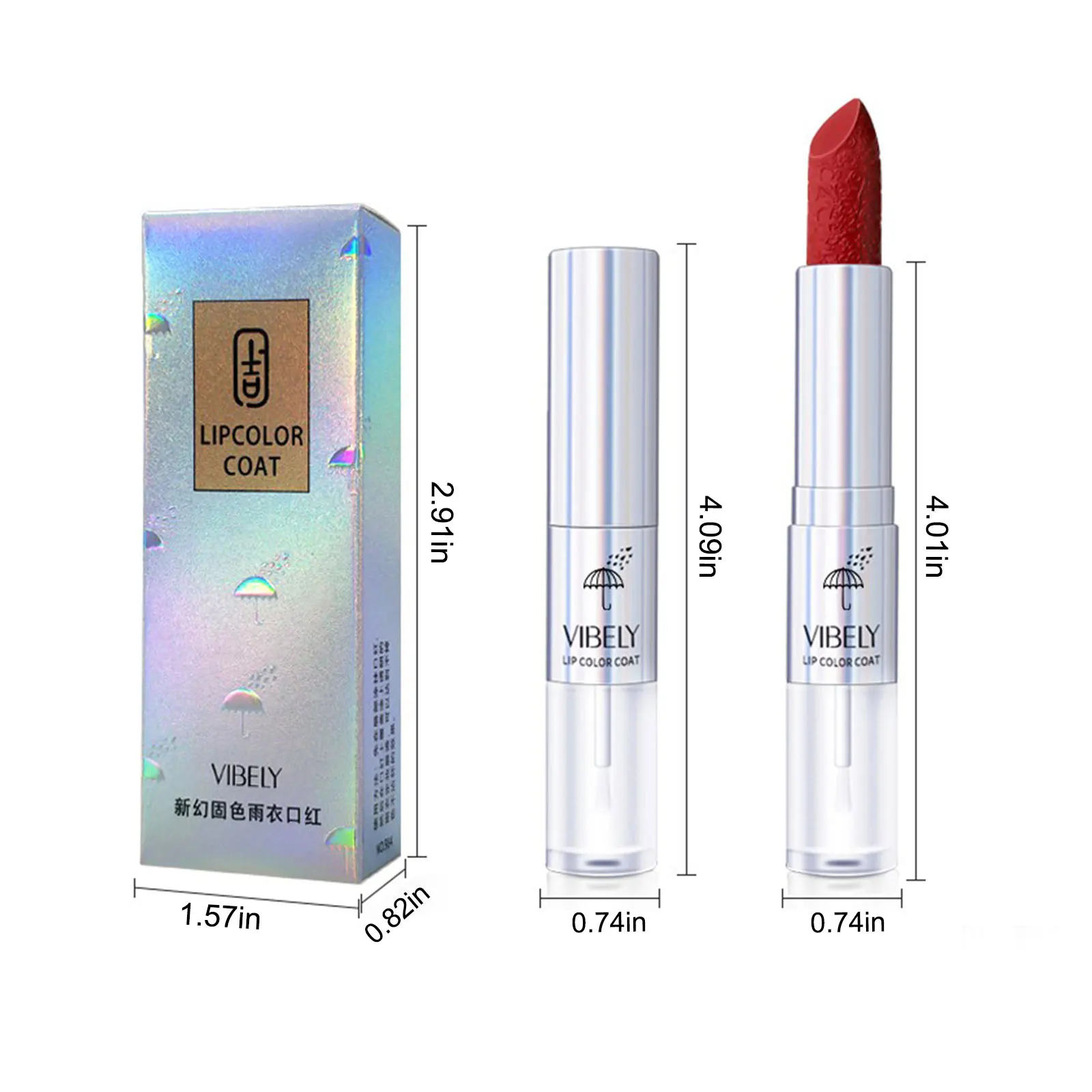 VIBELY 2 In1 Raincoat Lipstick Lipstick Liquid Lip Makeup Waterproof Long-lasting Non-stick Cup Non-fading Moisturizing Lipstick
VIBELY 2 In1 Raincoat Lipstick Lipstick Liquid Lip Makeup Waterproof Long-lasting Non-stick Cup Non-fading Moisturizing Lipstick