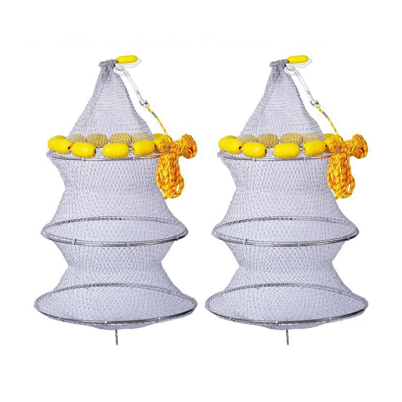 3 Layers Portable Stainless Steel Folding Fish Tackle Quick-drying Shrimp Net High Quality outdoor Fishing Tackle Accessory
3 Layers Portable Stainless Steel Folding Fish Tackle Quick-drying Shrimp Net High Quality outdoor Fishing Tackle Accessory