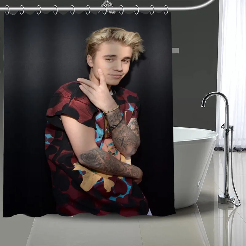 Hot Sale Custom High Quality Justin Bieber Shower Curtains Bath Products Bathroom Decor Waterproof Polyester With 12 Pcs Hooks
Hot Sale Custom High Quality Justin Bieber Shower Curtains Bath Products Bathroom Decor Waterproof Polyester With 12 Pcs Hooks