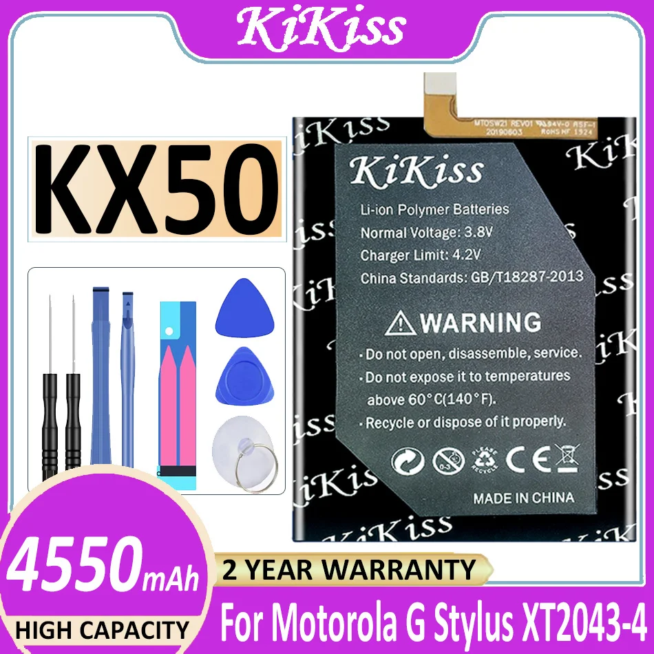 4550 мАч KiKiss Сменный аккумулятор для Motorola Moto G Stylus XT2043-4 KX50 батареи батарея инструменты + трек-код
4550 мАч KiKiss Сменный аккумулятор для Motorola Moto G Stylus XT2043-4 KX50 батареи батарея инструменты + трек-код