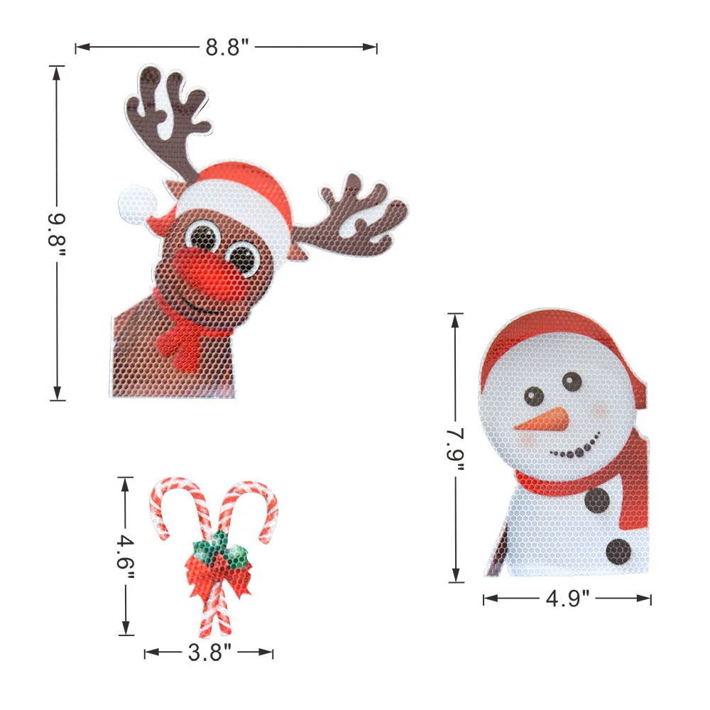 Christmas Day Car Magnetic Reflective Stickers Cartoon Santa Claus Elk Colorful Bulb Auto Decorations PVC Stickers and Decals
Christmas Day Car Magnetic Reflective Stickers Cartoon Santa Claus Elk Colorful Bulb Auto Decorations PVC Stickers and Decals