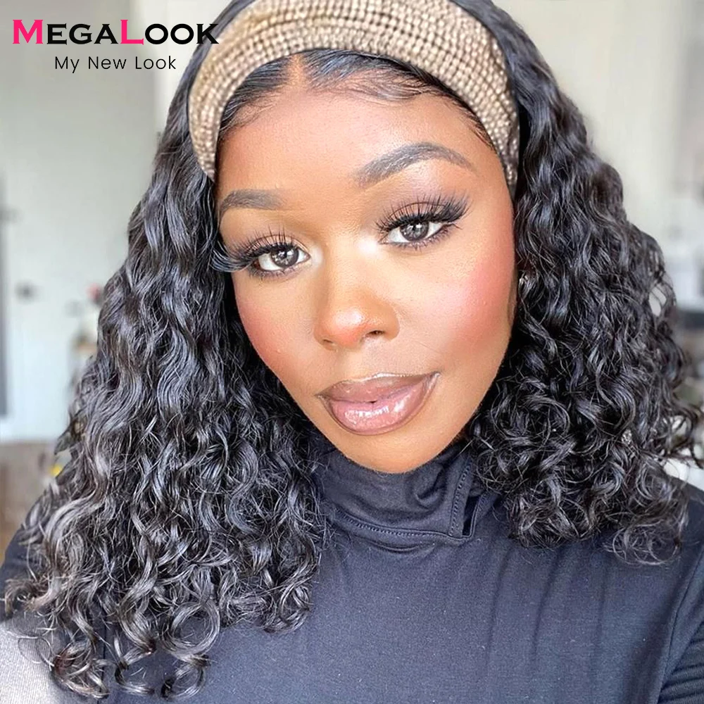 Water Wave Headband Wig Human Hair Wigs For Black Women Short Bob Wig 10-16inch Remy Brazilian Headband Scarf Wig 180 Density
Water Wave Headband Wig Human Hair Wigs For Black Women Short Bob Wig 10-16inch Remy Brazilian Headband Scarf Wig 180 Density