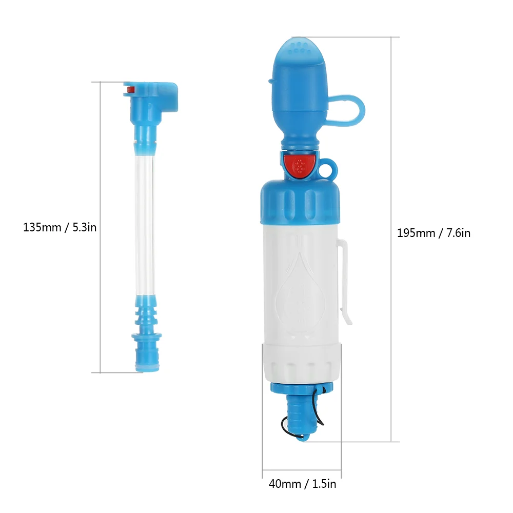 Multiple Water Purifier Portable Water Filter Straw Drinking Water Filtration Purifier for Outdoor Survival Emergency Preparedne
Multiple Water Purifier Portable Water Filter Straw Drinking Water Filtration Purifier for Outdoor Survival Emergency Preparedne