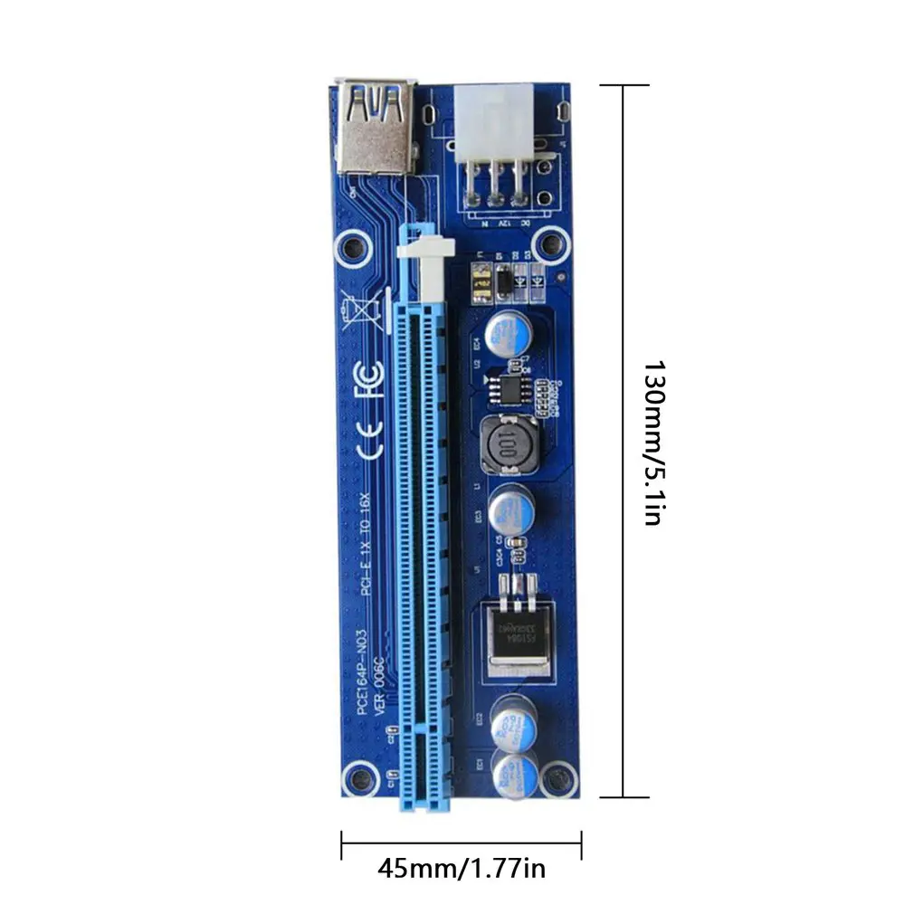 6PCS New 006C Pcie 1x To 16x Express Riser Card Graphics Pci-E Riser Extender Usb 3.0 Cable Sata To 6Pin Power For Btc Mining
6PCS New 006C Pcie 1x To 16x Express Riser Card Graphics Pci-E Riser Extender Usb 3.0 Cable Sata To 6Pin Power For Btc Mining