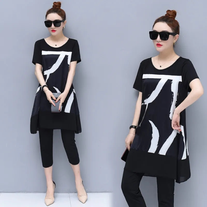 Plus Size Women L-5XL tracksuit for women Two-piece suit two-piece top and pants Women's shorts Women's printed clothes
Plus Size Women L-5XL tracksuit for women Two-piece suit two-piece top and pants Women's shorts Women's printed clothes