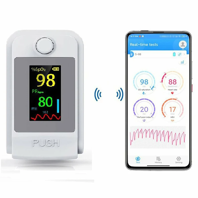 Wireless Finger Clip Pulse Oximeter Health Care Digital Display Finger Clip Durable Portable Oximeter
Wireless Finger Clip Pulse Oximeter Health Care Digital Display Finger Clip Durable Portable Oximeter