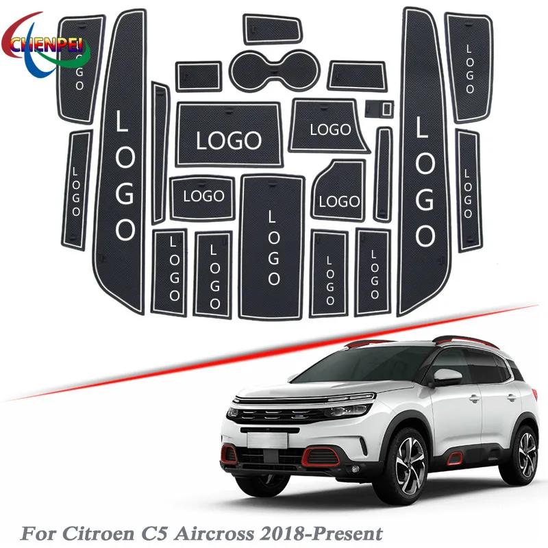 Brand LOGO Car Styling For Citroen C5 Aircross 2018-2020 Latex Gate slot pad Interior Door Groove Mat Non-slip dust Mat
Brand LOGO Car Styling For Citroen C5 Aircross 2018-2020 Latex Gate slot pad Interior Door Groove Mat Non-slip dust Mat
