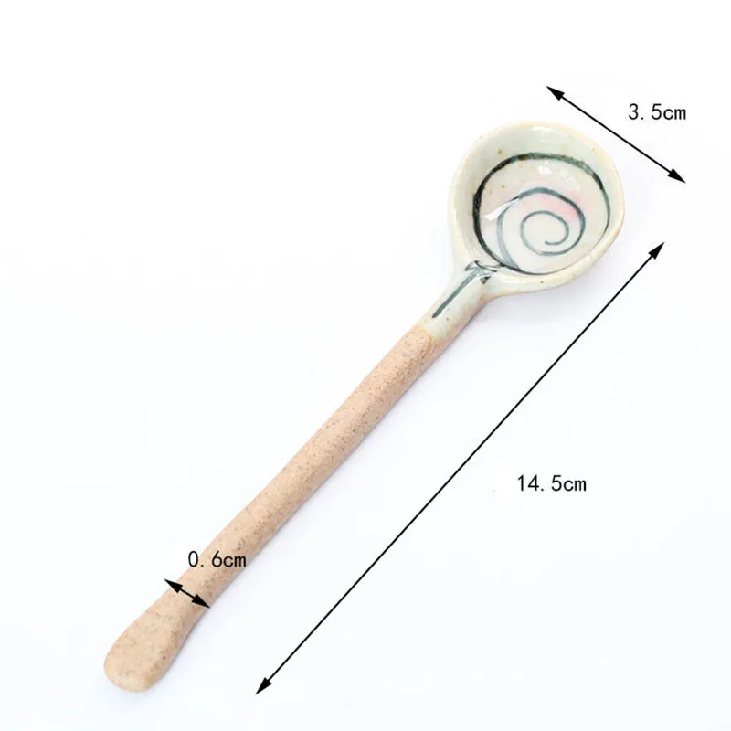 1pc Hand Made Cute Spoon Ceramic Long Handle Spoon Creative Spoon Lovely Children's Spoon
1pc Hand Made Cute Spoon Ceramic Long Handle Spoon Creative Spoon Lovely Children's Spoon