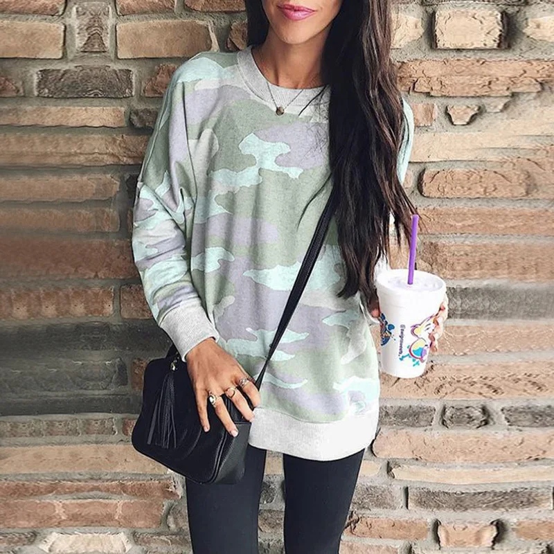 New Hot Sale Spring Autumn Women's Sweater Fashion Camouflage Print Round Neck Pullover Outdoor Casual Women's Long Sleeve Top
New Hot Sale Spring Autumn Women's Sweater Fashion Camouflage Print Round Neck Pullover Outdoor Casual Women's Long Sleeve Top