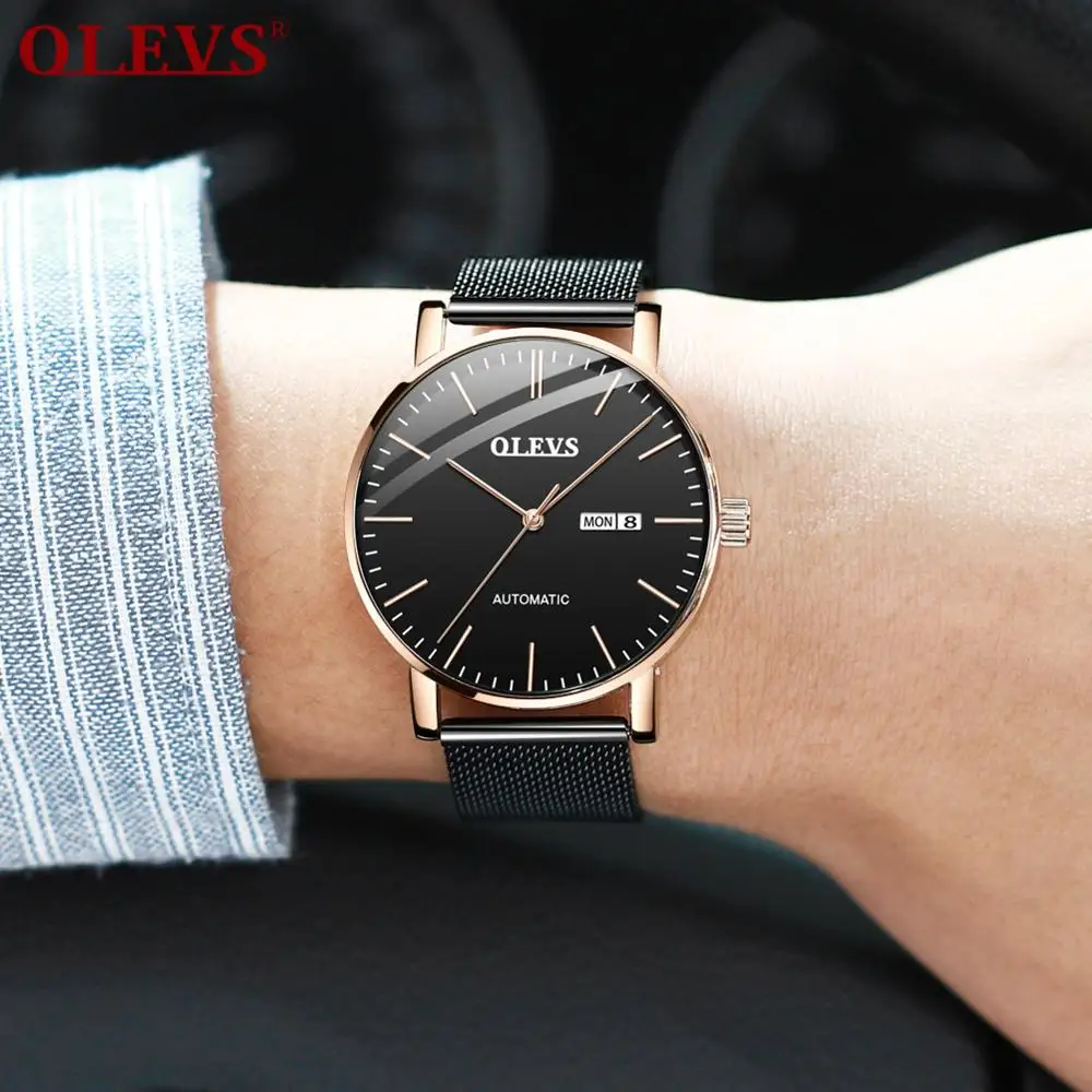 Men's Automatic Watch Mechanical Table Ultrathin Dial Elegant Design Minimalist Automatic Date Waterproof Rose Gold Case
Men's Automatic Watch Mechanical Table Ultrathin Dial Elegant Design Minimalist Automatic Date Waterproof Rose Gold Case