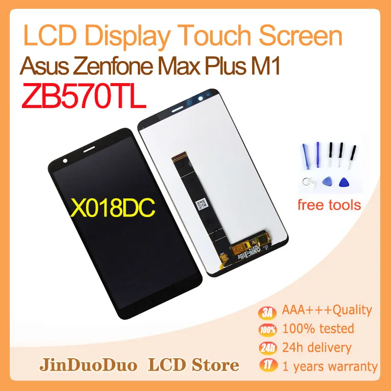 

For 5.7" Asus Zenfone Max Plus M1 ZB570TL X018DC X018D LCD Display Touch Screen Panel Digitizer Assembly Combo with Frame