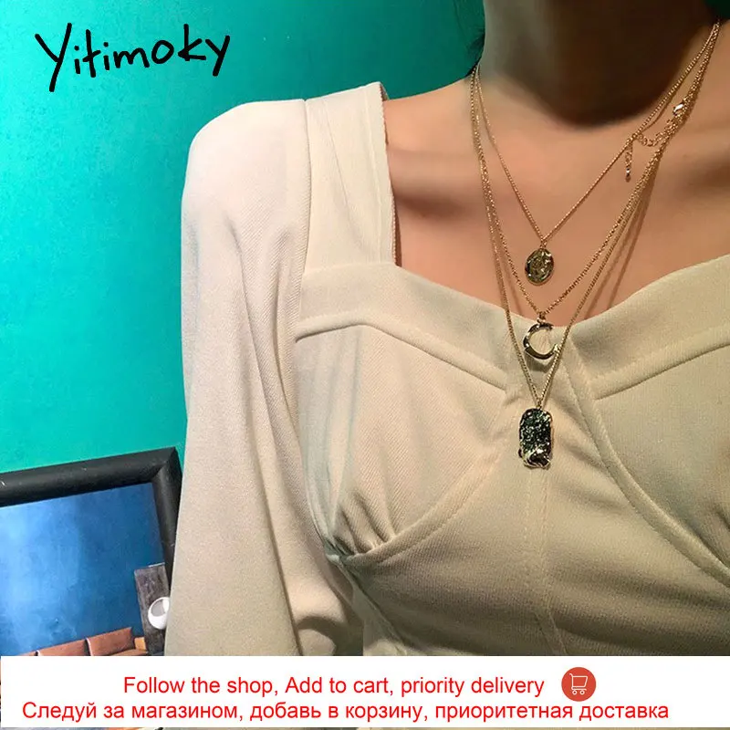 Yitimoky High Waist Mini Dress for Women 2021 Puff Long Sleeve Square Collar Unicolor A-LINE Spring Clothes Korean Fashion White 
Yitimoky High Waist Mini Dress for Women 2021 Puff Long Sleeve Square Collar Unicolor A-LINE Spring Clothes Korean Fashion White