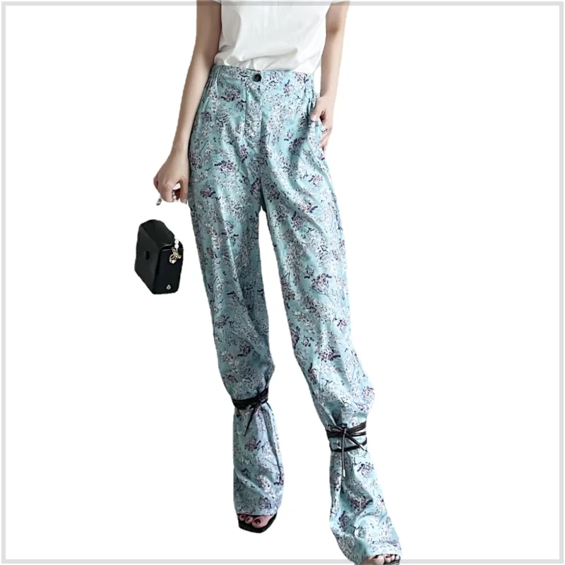 Aurance Women Pant Women's Clothing 2021 Bandage Flowers High Waist Pants All Match Vintage Printing Long Trousers New Fashiong
Aurance Women Pant Women's Clothing 2021 Bandage Flowers High Waist Pants All Match Vintage Printing Long Trousers New Fashiong