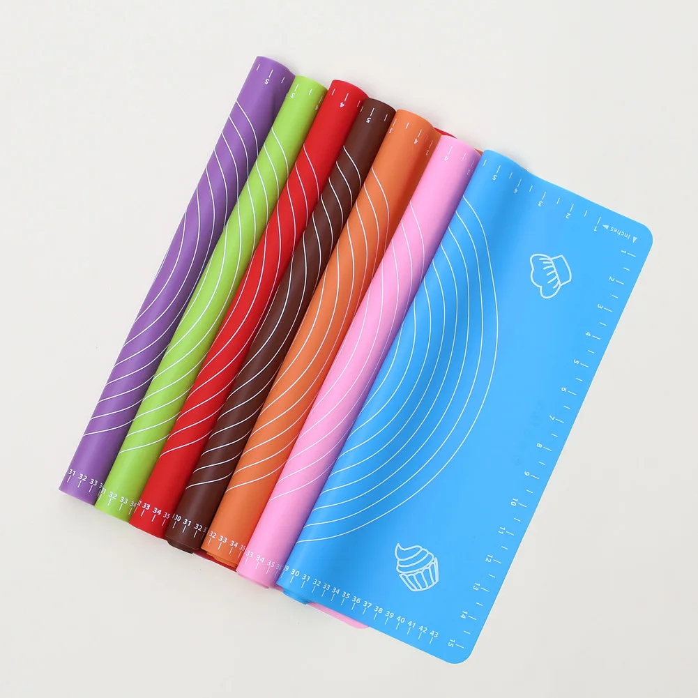 Kneading Dough Mat Silicone Baking Pad Pizza Dough Maker Pastry Kitchen Cooking Gadgets Tool Bakeware Accessories 50*40CM
Kneading Dough Mat Silicone Baking Pad Pizza Dough Maker Pastry Kitchen Cooking Gadgets Tool Bakeware Accessories 50*40CM